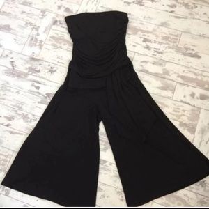 ❌SOLD❌Hot Kiss Wide Legs  Black Jumpsuit